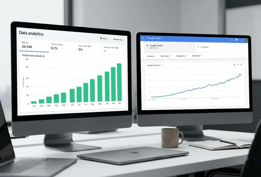 Strategic sourcing dashboard showing velocity, intent, and ROI metrics