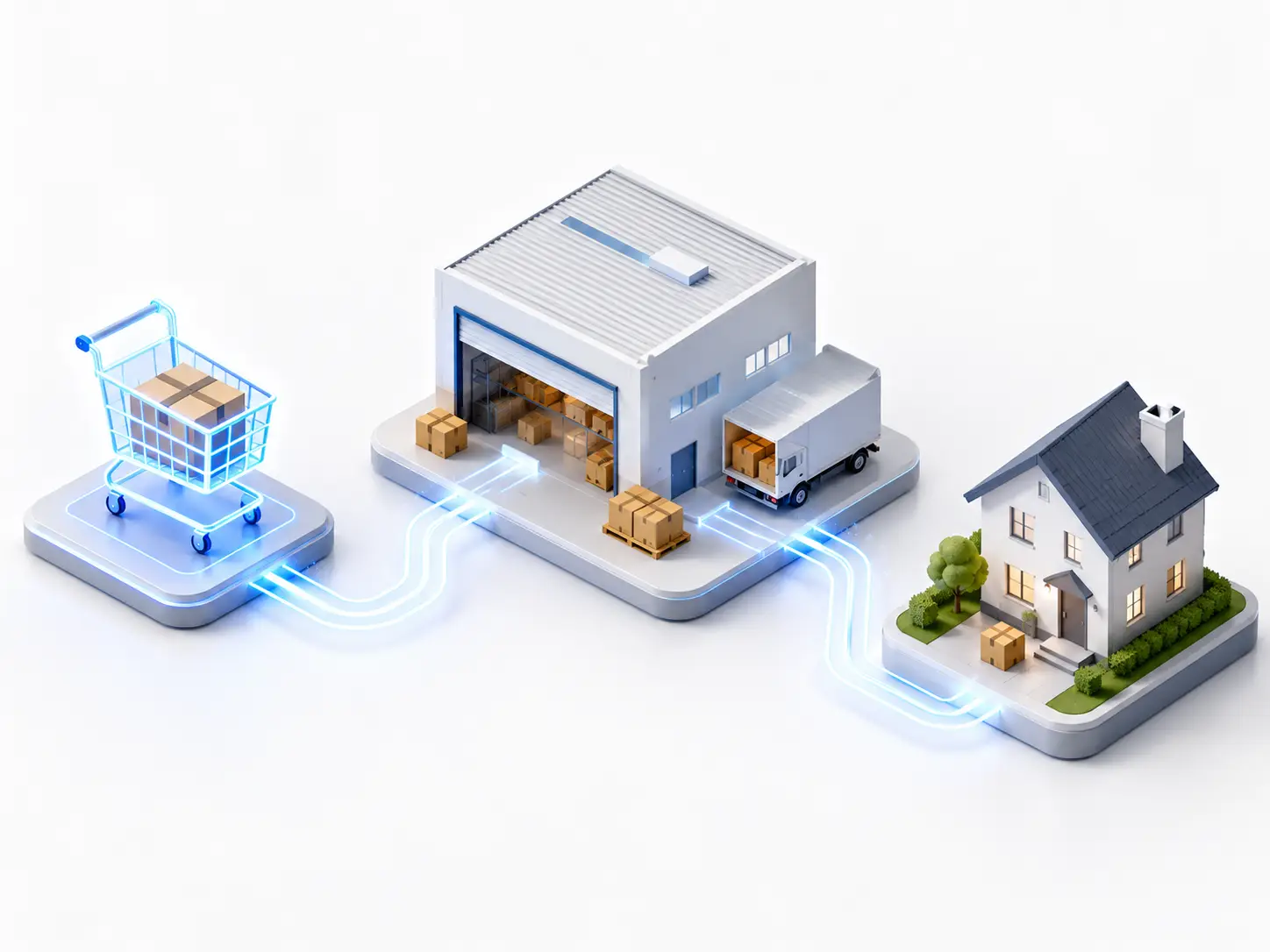 Amazon dropshipping business model 3-party flow